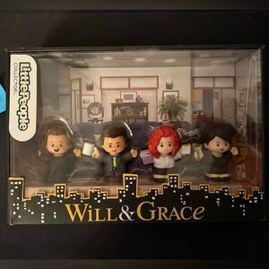 Fisher-Price Little People Will & Grace Playset - Black, Blue, Red